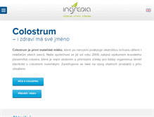 Tablet Screenshot of ingredia.cz